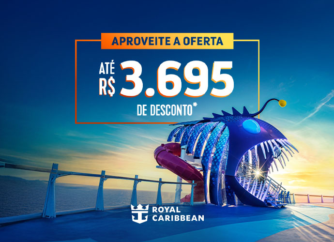 Promoção Royal Caribbean - R$ 3.695 de desconto